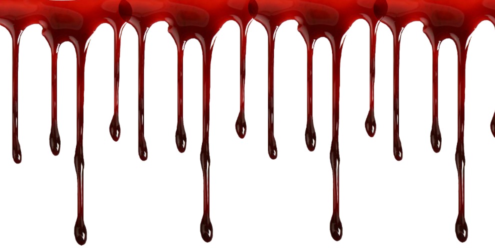 dripping blood clipart border - photo #1